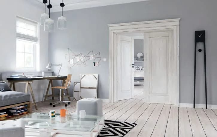 Ușile de interior duble din lemn pot fi folosite pentru un design interior în stil glamour. Poza: Porta Inspire A