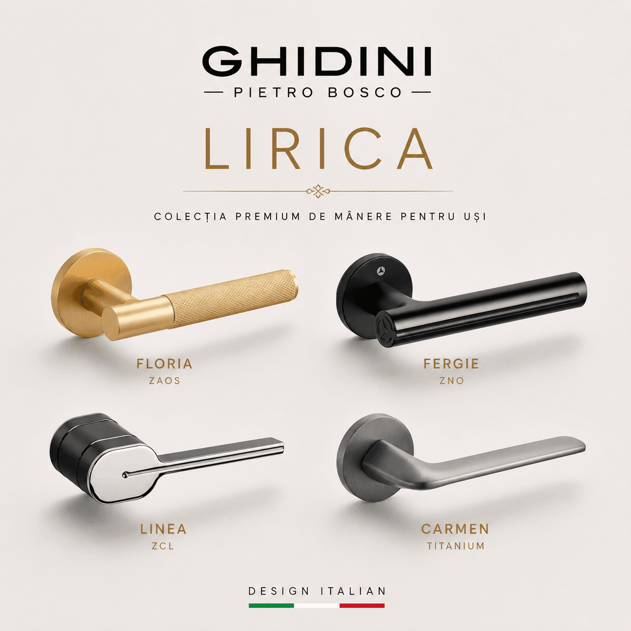 Manere Ghidini Lirica pentru usi de interior